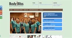 Desktop Screenshot of bodyblisswellnesscenter.com