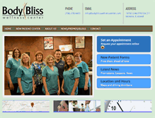 Tablet Screenshot of bodyblisswellnesscenter.com